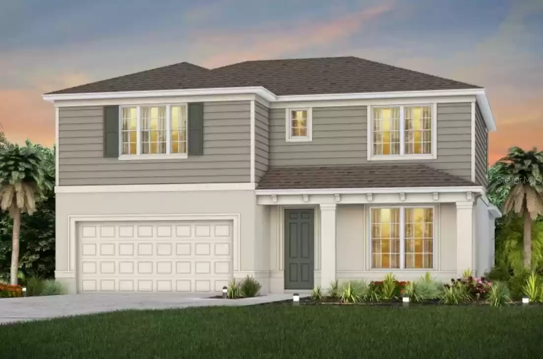 Whitestone Florida Mediterranean FM2 Exterior Design. Artistic rendering for this new construction home. Pictures are for illustrative purposes only. Elevations, colors and options may vary.