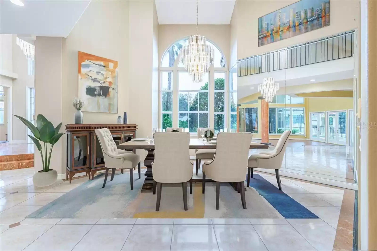 Formal Dining Room Virtually Staged