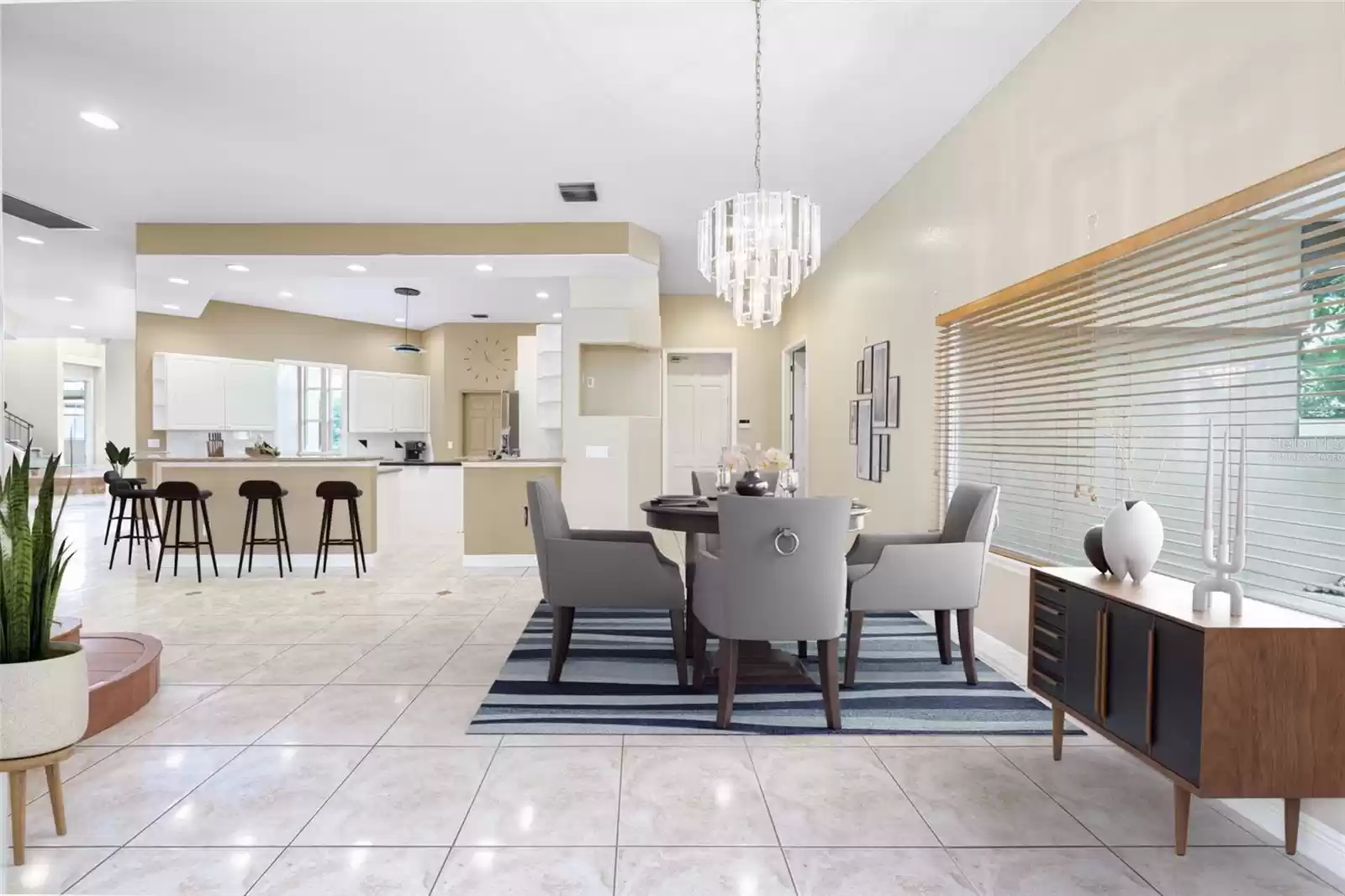 Breakfast Room to Kitchen Virtually Staged