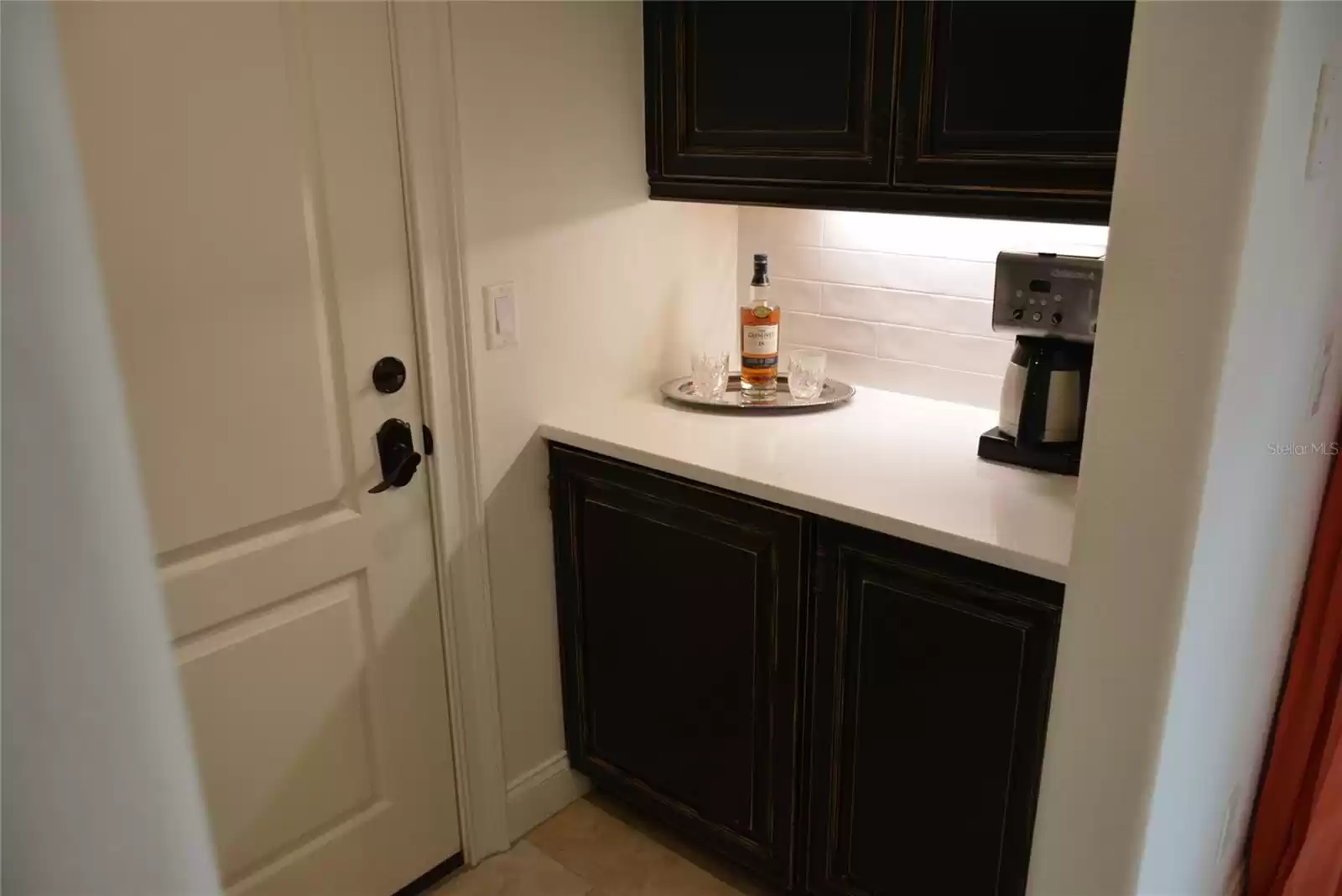 Butler's pantry has a refrigerator/freezer for afternoon drinks and coffee bar for mornings!